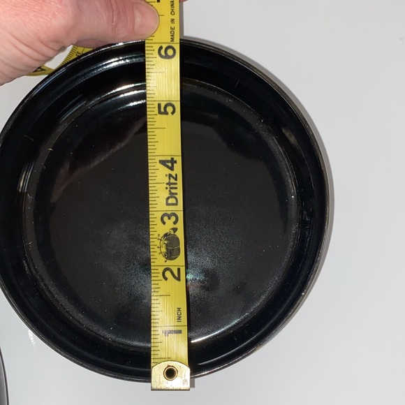 VINTAGE Japanese Black Porcelain Trinket Box with Saki Vase SET - Picture 8 of 12